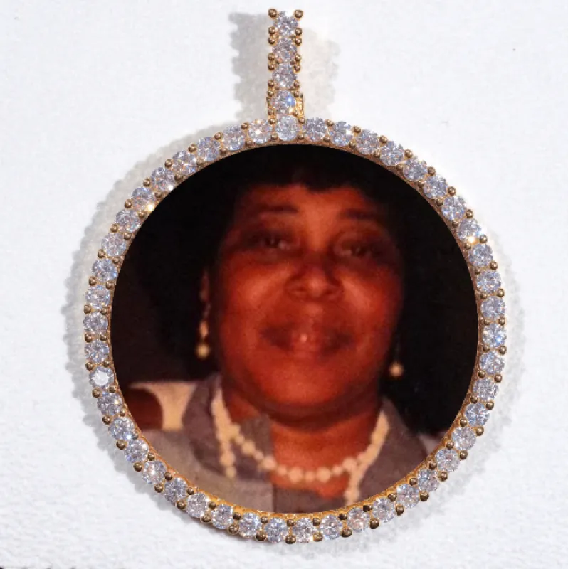 LARGE 3D CIRCLE CUSTOM PICTURE PENDANT sold by The GUU Shop