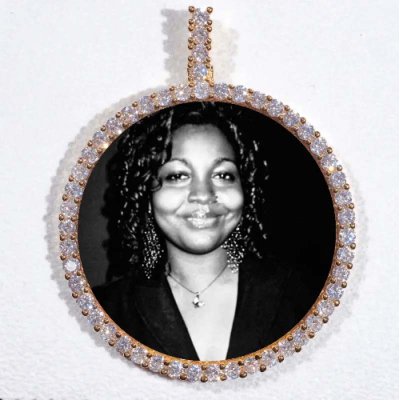 LARGE 3D CIRCLE CUSTOM PICTURE PENDANT sold by The GUU Shop