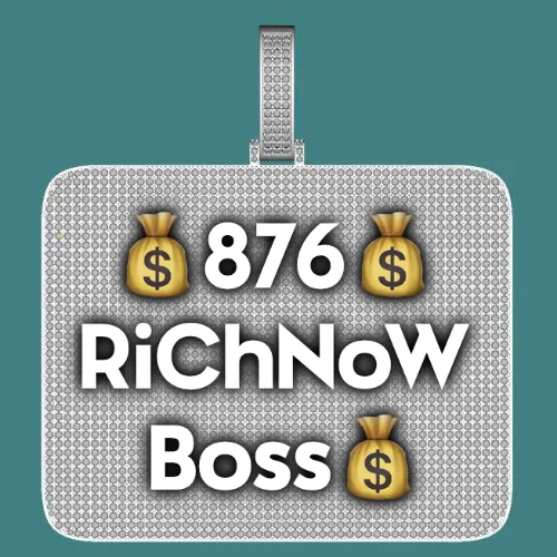 CUSTOM LETTER NECKLACE 3D BIG SQUARE sold by The GUU Shop