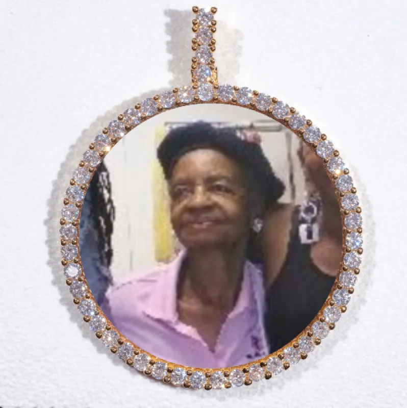 LARGE 3D CIRCLE CUSTOM PICTURE PENDANT sold by The GUU Shop