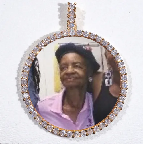 LARGE 3D CIRCLE CUSTOM PICTURE PENDANT sold by The GUU Shop