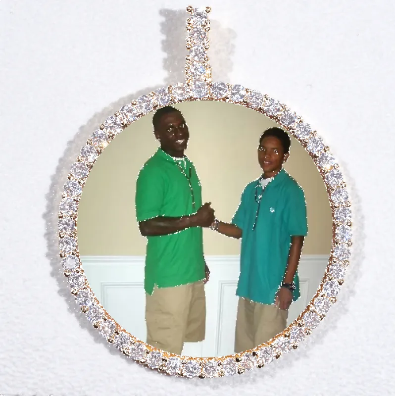 LARGE 3D CIRCLE CUSTOM PICTURE PENDANT sold by The GUU Shop