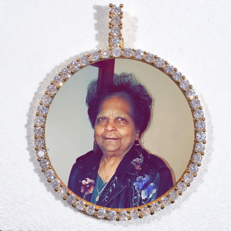 LARGE 3D CIRCLE CUSTOM PICTURE PENDANT sold by The GUU Shop