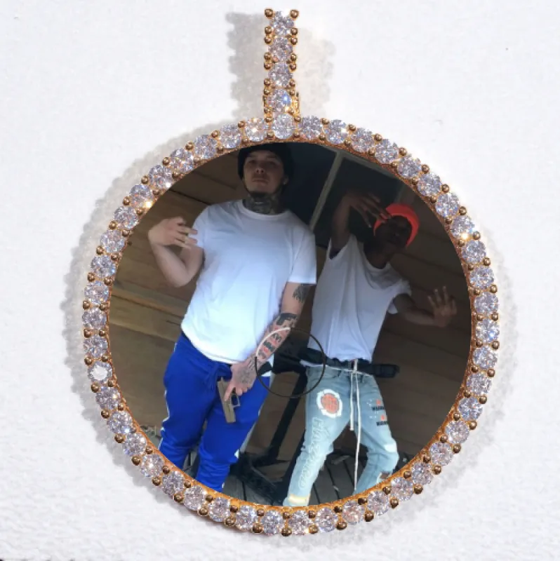 LARGE 3D CIRCLE CUSTOM PICTURE PENDANT sold by The GUU Shop