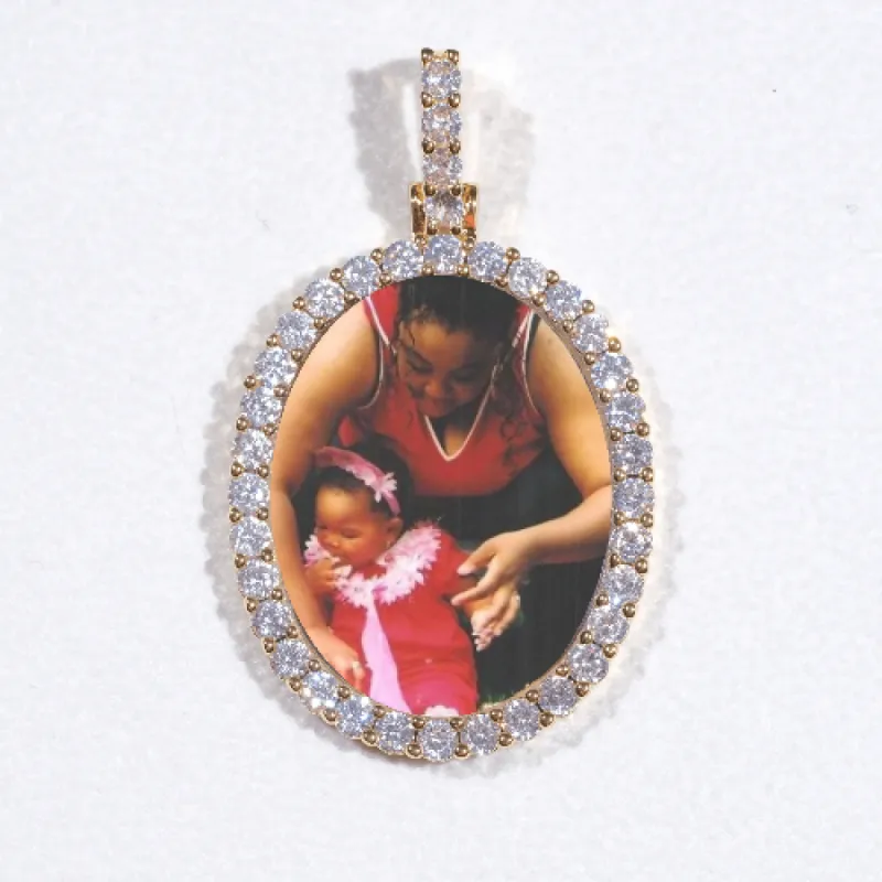 3D Oval Custom Picture Pendant sold by The GUU Shop