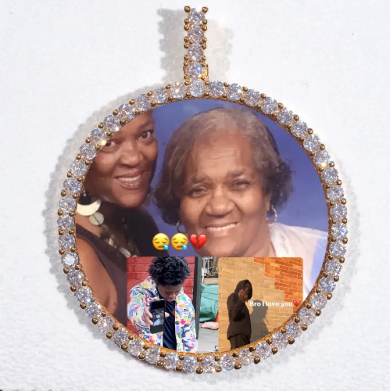 LARGE 3D CIRCLE CUSTOM PICTURE PENDANT sold by The GUU Shop