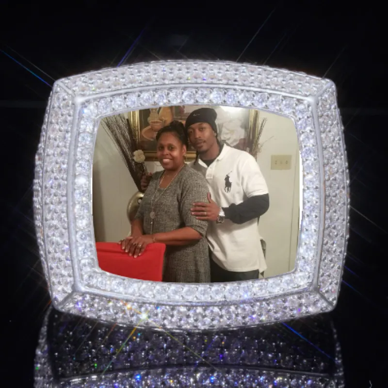 3D CUSTOM PICTURE ICED RING sold by The GUU Shop