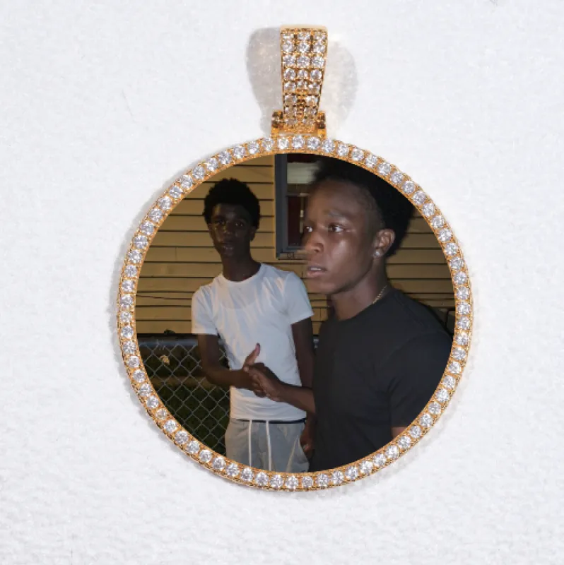 MEDIUM 3D CIRCLE CUSTOM PICTURE PENDANT sold by The GUU Shop