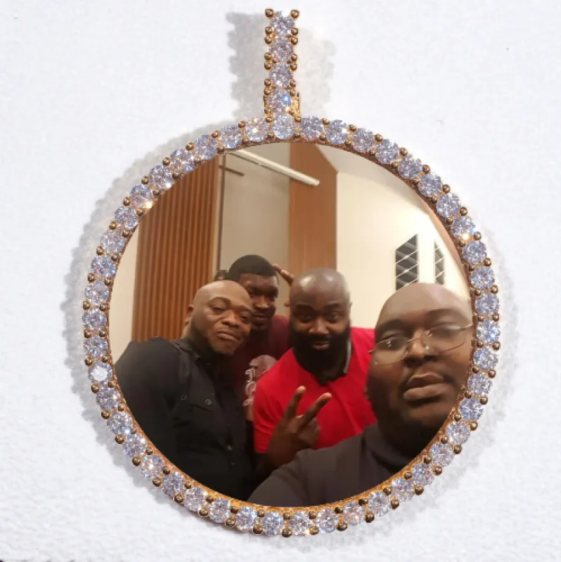 LARGE 3D CIRCLE CUSTOM PICTURE PENDANT sold by The GUU Shop