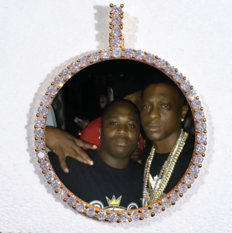 LARGE 3D CIRCLE CUSTOM PICTURE PENDANT sold by The GUU Shop