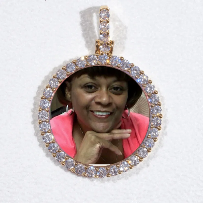 3D CIRCLE CUSTOM PICTURE PENDANT SMALL SIZE sold by The GUU Shop