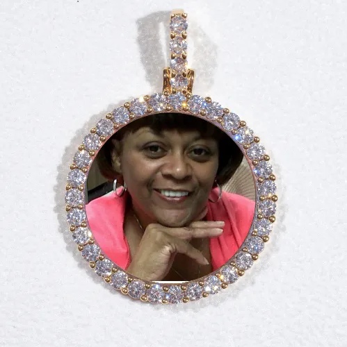 3D CIRCLE CUSTOM PICTURE PENDANT SMALL SIZE sold by The GUU Shop