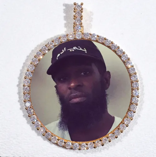 LARGE 3D CIRCLE CUSTOM PICTURE PENDANT sold by The GUU Shop