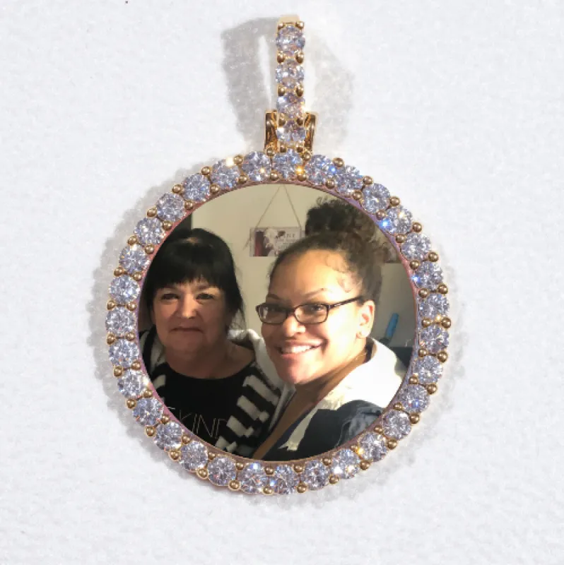 3D CIRCLE CUSTOM PICTURE PENDANT SMALL SIZE sold by The GUU Shop