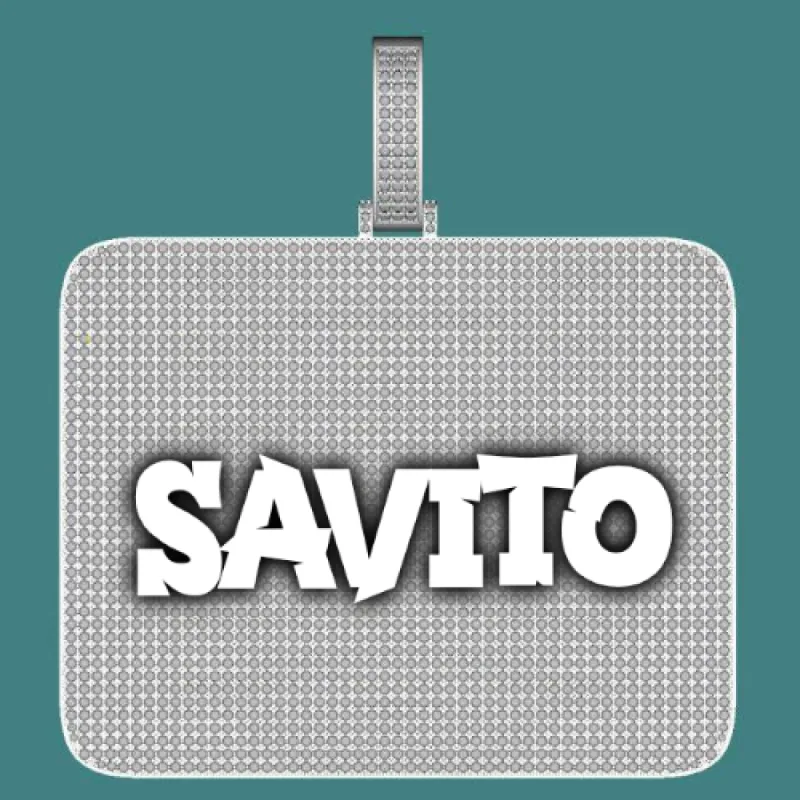 CUSTOM LETTER NECKLACE 3D BIG SQUARE sold by The GUU Shop