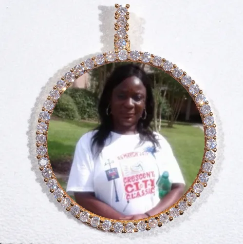 LARGE 3D CIRCLE CUSTOM PICTURE PENDANT sold by The GUU Shop