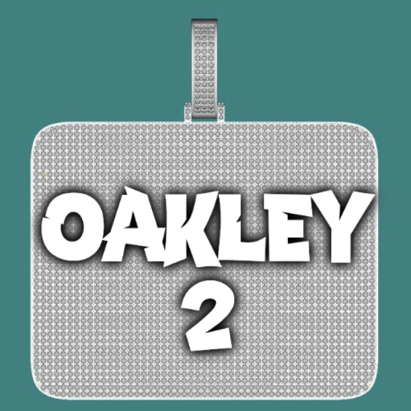 CUSTOM LETTER NECKLACE 3D BIG SQUARE sold by The GUU Shop