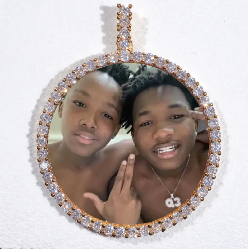 LARGE 3D CIRCLE CUSTOM PICTURE PENDANT sold by The GUU Shop