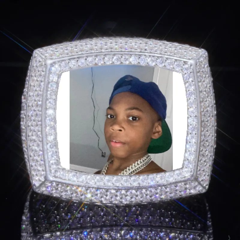 3D CUSTOM PICTURE ICED RING sold by The GUU Shop