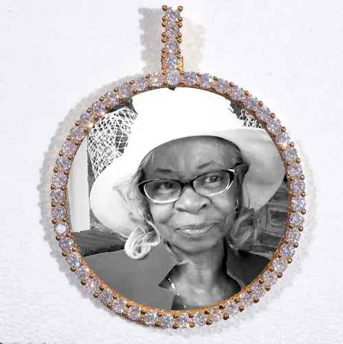 LARGE 3D CIRCLE CUSTOM PICTURE PENDANT sold by The GUU Shop