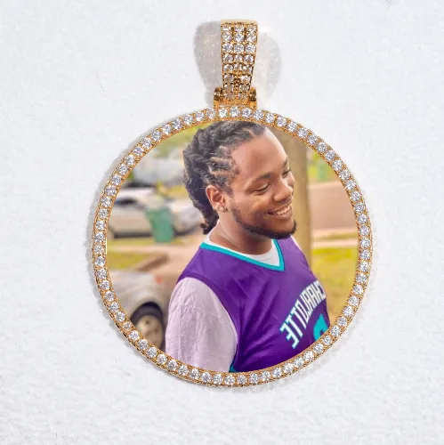 MEDIUM 3D CIRCLE CUSTOM PICTURE PENDANT sold by The GUU Shop