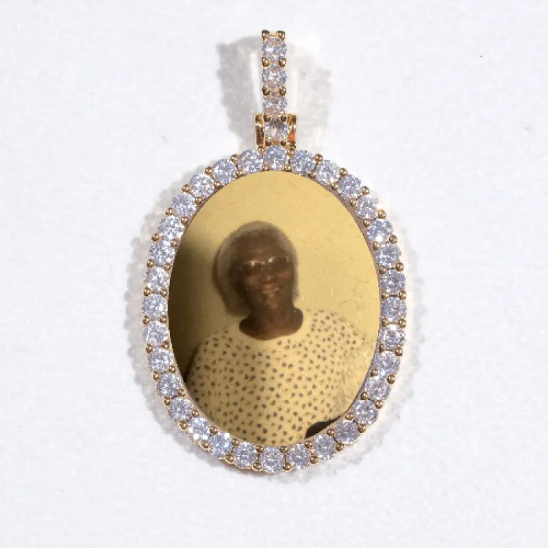 3D Oval Custom Picture Pendant sold by The GUU Shop