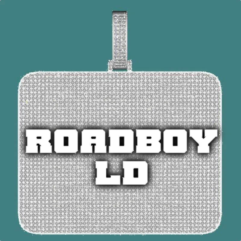 CUSTOM LETTER NECKLACE 3D BIG SQUARE sold by The GUU Shop