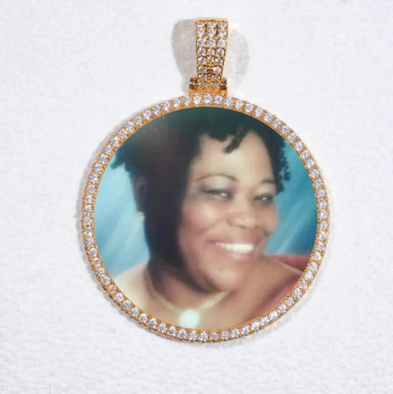 MEDIUM 3D CIRCLE CUSTOM PICTURE PENDANT sold by The GUU Shop