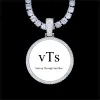 925S & VVS Moissanite 3D Circle Custom Picture Pendant sold by The GUU Shop