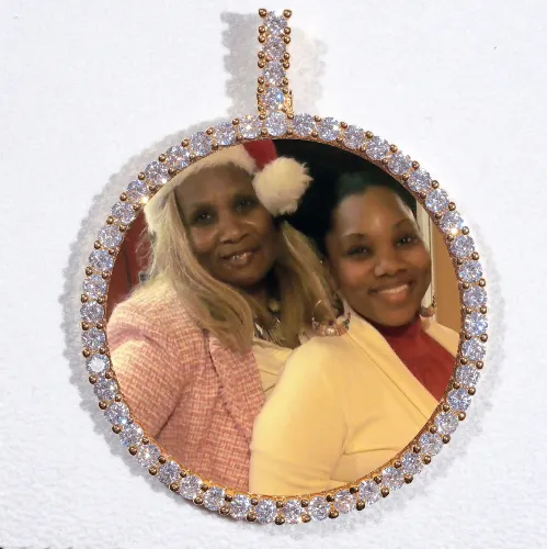 LARGE 3D CIRCLE CUSTOM PICTURE PENDANT sold by The GUU Shop