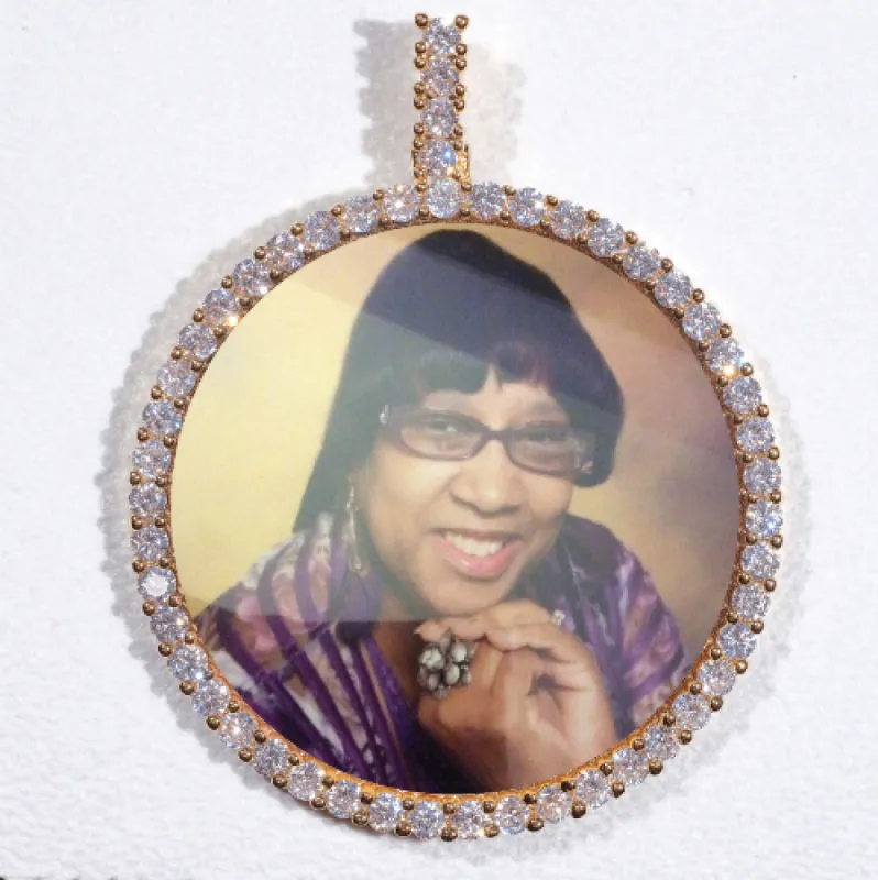 LARGE 3D CIRCLE CUSTOM PICTURE PENDANT sold by The GUU Shop