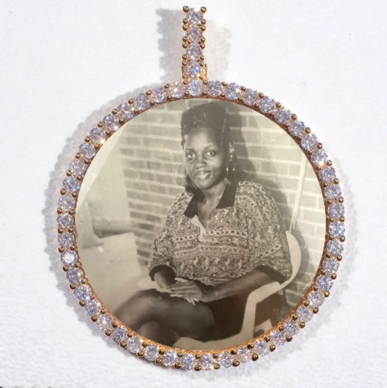 LARGE 3D CIRCLE CUSTOM PICTURE PENDANT sold by The GUU Shop