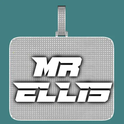 CUSTOM LETTER NECKLACE 3D BIG SQUARE sold by The GUU Shop