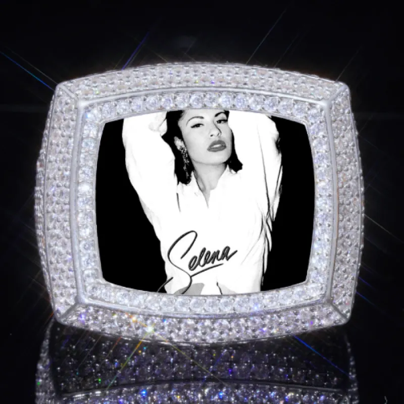 3D CUSTOM PICTURE ICED RING sold by The GUU Shop