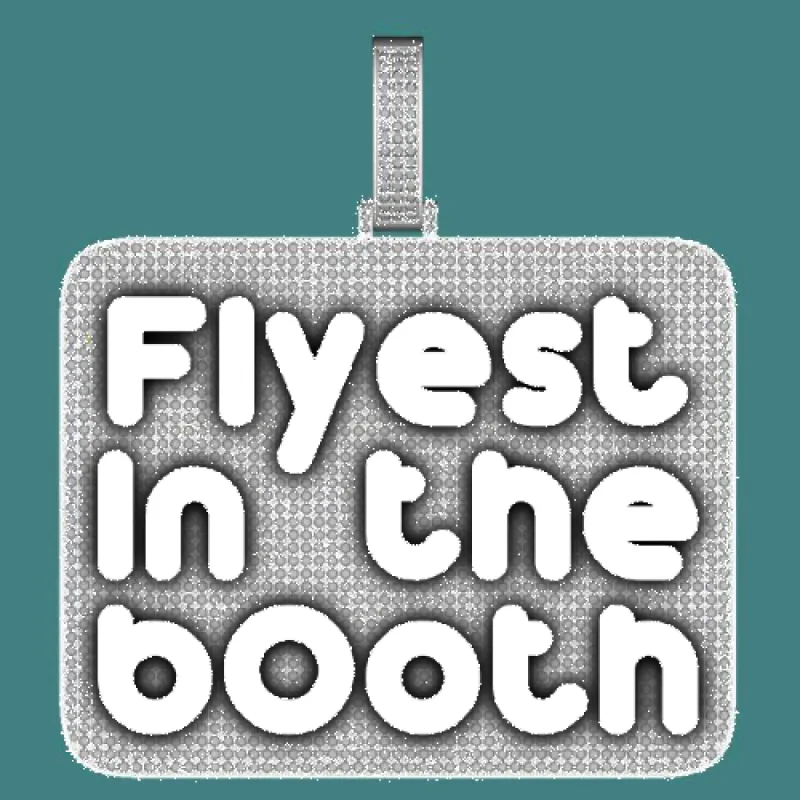 CUSTOM LETTER NECKLACE 3D BIG SQUARE sold by The GUU Shop