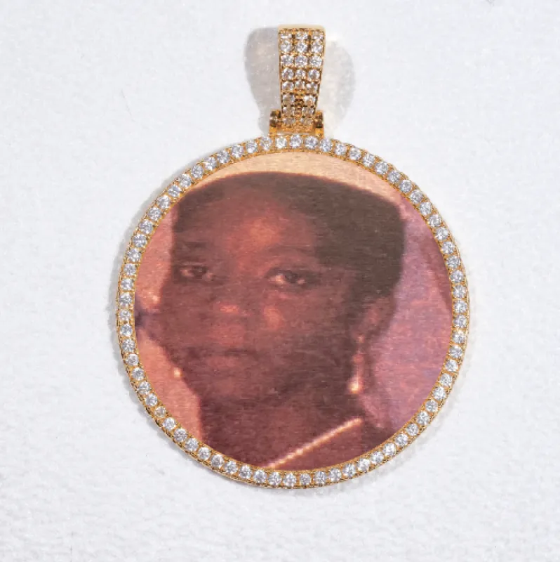 MEDIUM 3D CIRCLE CUSTOM PICTURE PENDANT sold by The GUU Shop