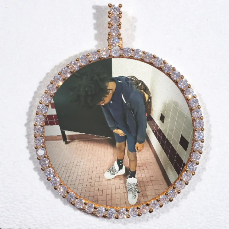 LARGE 3D CIRCLE CUSTOM PICTURE PENDANT made by The GUU Shop
