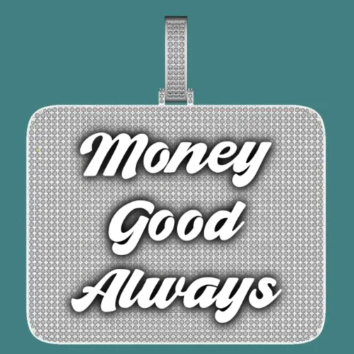 CUSTOM LETTER NECKLACE 3D BIG SQUARE sold by The GUU Shop