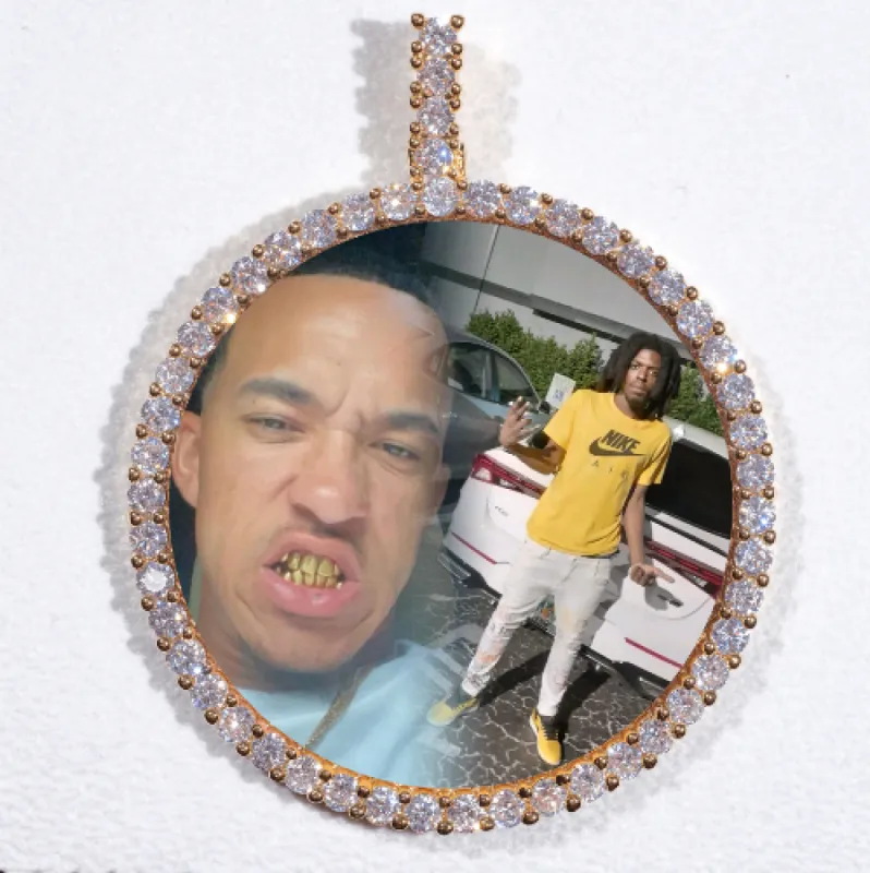 LARGE 3D CIRCLE CUSTOM PICTURE PENDANT sold by The GUU Shop