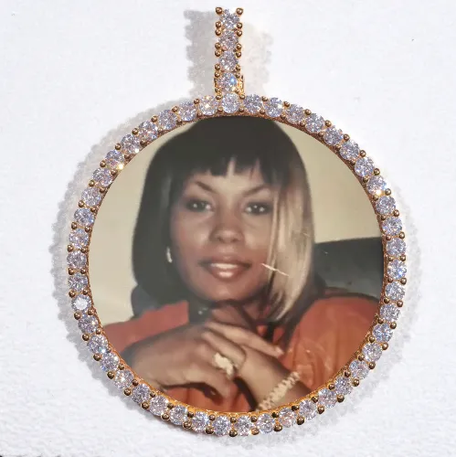 LARGE 3D CIRCLE CUSTOM PICTURE PENDANT sold by The GUU Shop