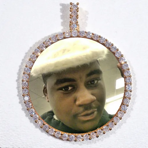 LARGE 3D CIRCLE CUSTOM PICTURE PENDANT sold by The GUU Shop