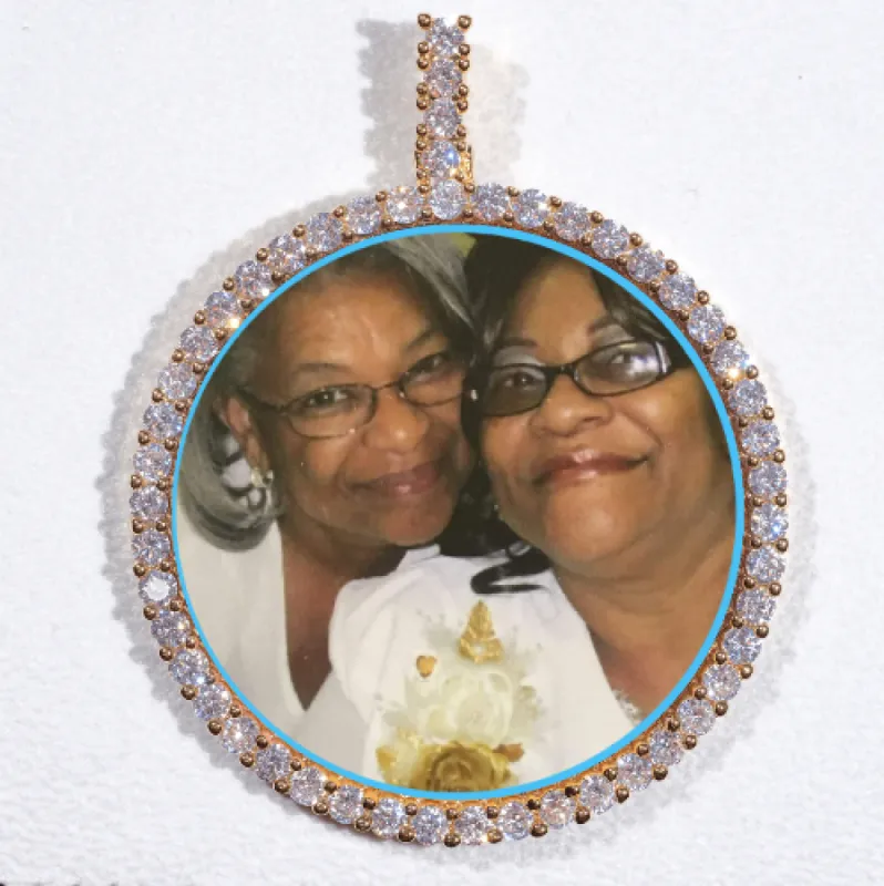 LARGE 3D CIRCLE CUSTOM PICTURE PENDANT sold by The GUU Shop