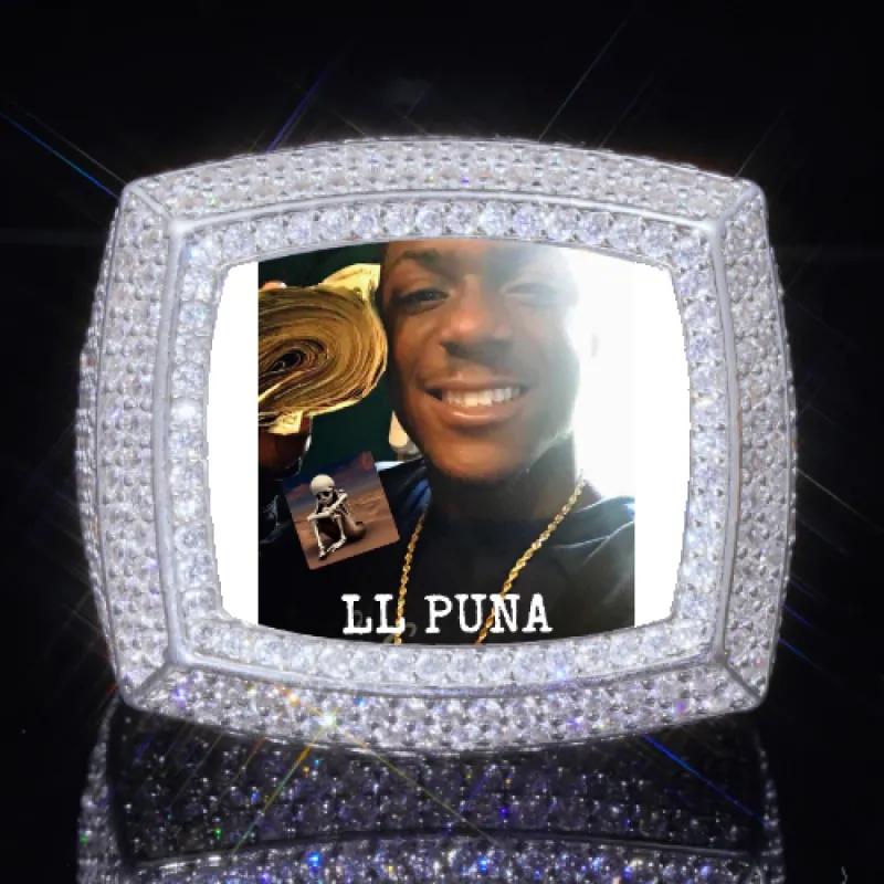 3D CUSTOM PICTURE ICED RING sold by The GUU Shop