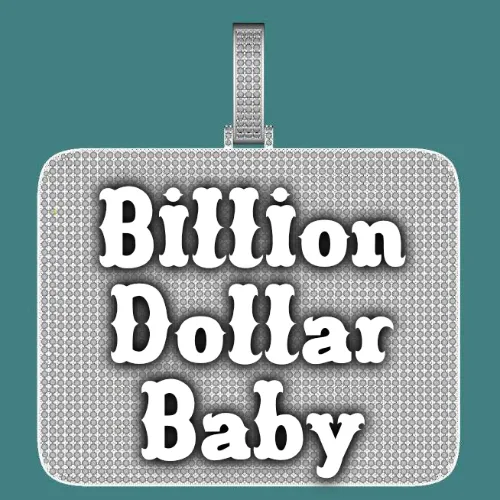 CUSTOM LETTER NECKLACE 3D BIG SQUARE sold by The GUU Shop