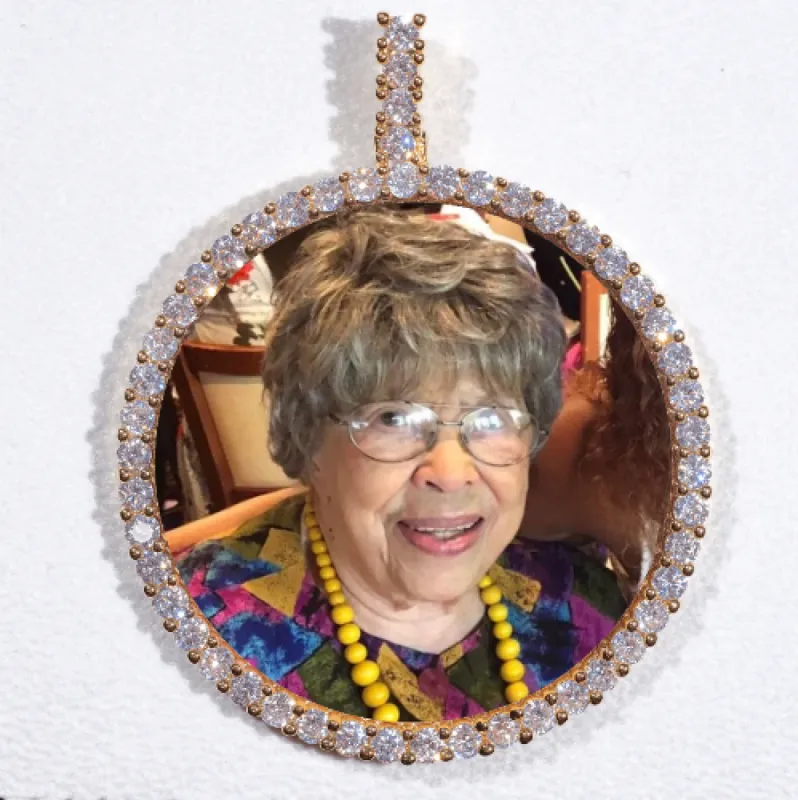 LARGE 3D CIRCLE CUSTOM PICTURE PENDANT sold by The GUU Shop