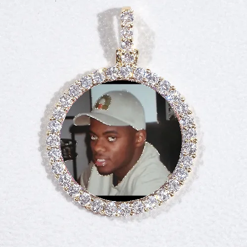 3D CIRCLE CUSTOM PICTURE PENDANT SMALL SIZE sold by The GUU Shop