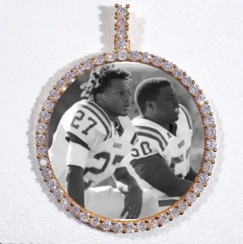 LARGE 3D CIRCLE CUSTOM PICTURE PENDANT made by The GUU Shop