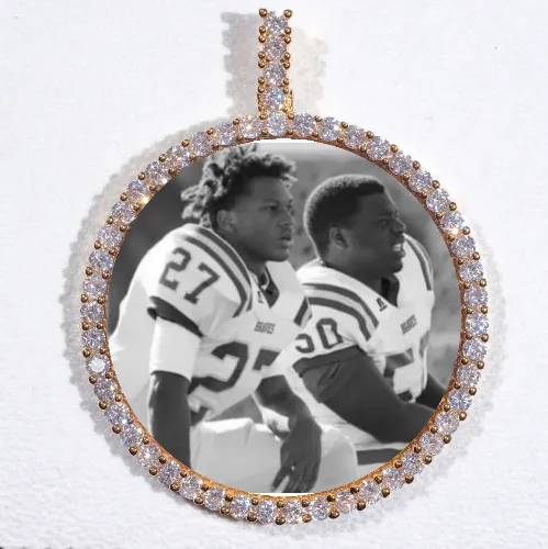 LARGE 3D CIRCLE CUSTOM PICTURE PENDANT sold by The GUU Shop