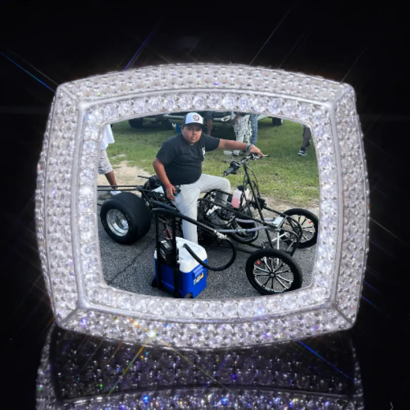 3D CUSTOM PICTURE ICED RING sold by The GUU Shop