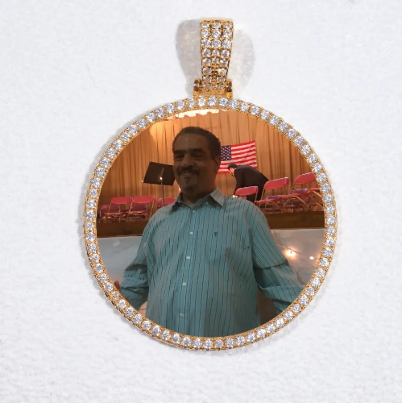 MEDIUM 3D CIRCLE CUSTOM PICTURE PENDANT sold by The GUU Shop